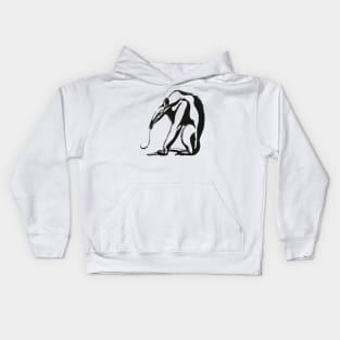 Vintage Giant Anteater by Marcus Behmer Kids Hoodie